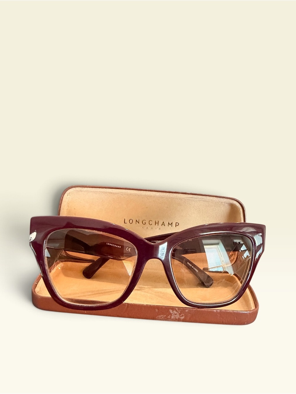 Longchamp LO650S Burgundy Cat-Eye Sunglasses Frames w/ Case | 53-18-145 (Prescri
